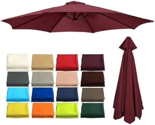 Gartenschirmüberdachung Abdeckung UV-Schutz Wasserdicht Waschbar Passend für 2 bis 3,5 m Sonnenschirm 6/8 Rippen Gartenschirmüberdachung Abdeckung UV-Schutz Wasserdicht Waschbar Passend für 2 bis 3,5 m Sonnenschirm 6/8 Rippen von Generisch