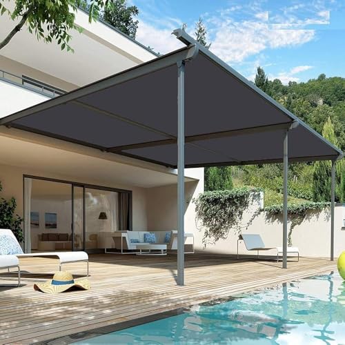 Gartensegel Wasserdicht Polyester UV-Block Pergola Markise mit Gratis Seil für Outdoor Terrassen Hinterhof Balkon Garten Hof von Generisch