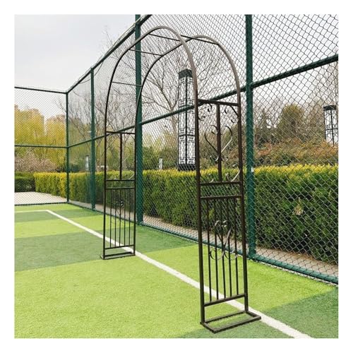 Gartenspalier, Dekorativer Metallbogen, Dekorative Pflanzenstütze for den Außenbereich, Einfach zu montieren, Langlebig und langlebig(Bronze,2.6x2.3x0.4m) von Generisch