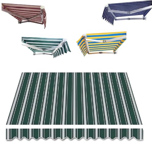 Gartenvordach für den Außenbereich, Ersatzstoff, Polyester, mit Volant, Sonnenschutz für Terrasse, 3 x 2 m, passend für 250600 cm, langlebiger UV-Schutz Gartenvordach für den Außenbereich, Ersatzstoff, Polyester, mit Volant, Sonnenschutz für Terrasse, 3 x 2 m, passend für 250600 cm, langlebiger UV-Schutz von Generisch