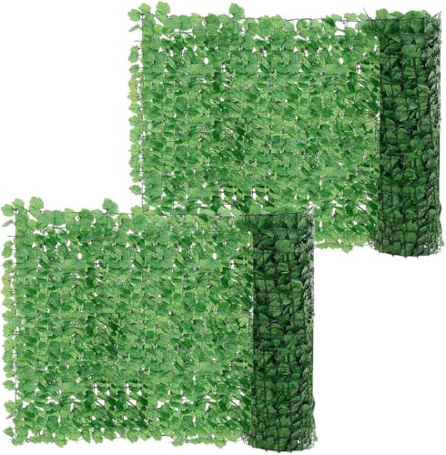 Gartenzaun Sichtschutz 100x300cm Kunststoff Sichtschutzmatte Grün Sicht und Lärmschutz für Garten Balkon Terrasse Pool wetterfest Blickdicht langlebig (100 x 600 cm (BxL)) von Generisch