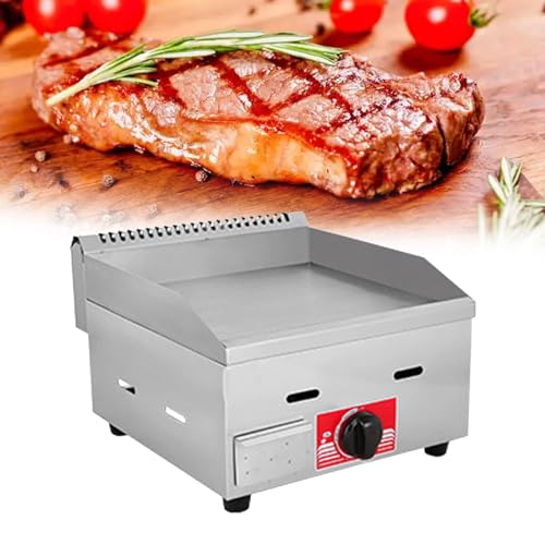 Gas-Grill, robuster Edelstahl-Flachgrill für das Kochen im Freien - Antihaft-Kochfläche und Hochleistungsbrenner Gas-Grill, robuster Edelstahl-Flachgrill für das Kochen im Freien - Antihaft-Kochfläche und Hochleistungsbrenner von Generisch