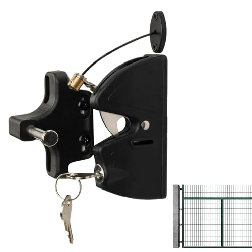 Gate Latch For Wooden Fence | Self-Locking Gate Locks,Practical And Functional Heavy Duty Privacy Protection Hardware For Toolshed Pool Backyard Farmhouse Patio Barn von Generisch
