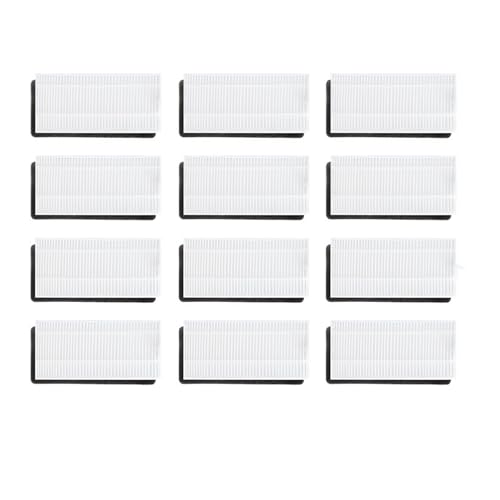 GeRnie Filter Hauptseitenbürstenabdeckung Primärfilter Lenkrolle for Staubsauger-Ersatzteile(12 Hepa Filter) von Generisch