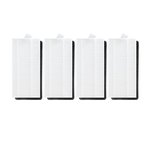 GeRnie Filter Hauptseitenbürstenabdeckung Primärfilter Lenkrolle for Staubsauger-Ersatzteile(4 Hepa Filter) von Generisch