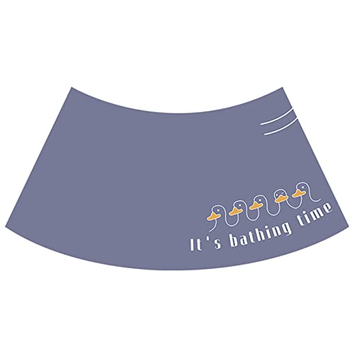 Gebogene Duschmatte, super saugfähig, schnell trocknend, Badematte, rutschfest, Anti-Schimmel für Eckdusche von Generisch