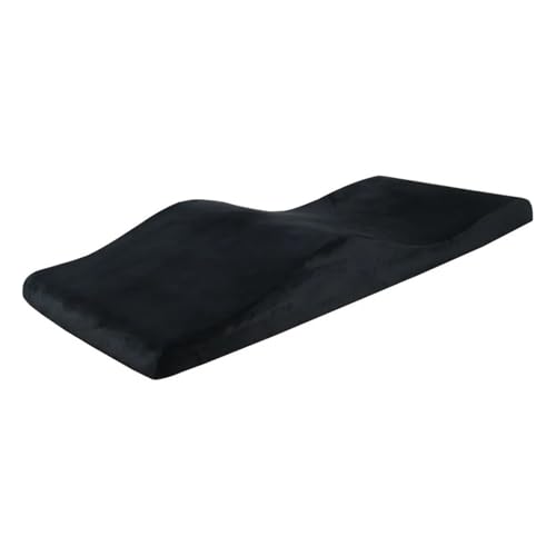 Gebogene Wimpernbett-Matratzenauflage aus Memory-Schaum für Wimpernverlängerungen – ergonomisches Wimpernbettkissen (schwarz, 180 x 60 cm) – komfortable Beauty-Lash-Matratzenlösung von Generisch
