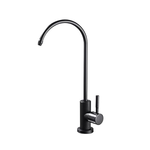 Gebürsteter schwarzer Edelstahl-Trinkwasserhahn, Umkehrosmosearmatur für Küchenspüle, langlebig und stilvoll, Wasserfilterhahn Gebürsteter schwarzer Edelstahl-Trinkwasserhahn, Umkehrosmosearmatur für Küchenspüle, langlebig und stilvoll, Wasserfilterhahn von Generisch