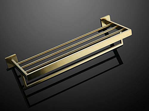 Gebürstetes Gold Badezimmer Zubehör Set Handtuchhalter Toilettenpapierhalter Seifenspender Toilettenbürste Elegant Bad Dekor für stilvolles Zuhause und moderne Badezimmer Gebürstetes Gold Badezimmer Zubehör Set Handtuchhalter Toilettenpapierhalter Seifenspender Toilettenbürste Elegant Bad Dekor für stilvolles Zuhause und moderne Badezimmer von Generisch