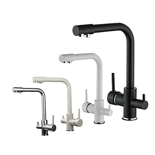 Gefilterte Küchenarmatur Black Spot Design Messing Reinigung Wasserhahn Dual Sprayer Trinkwasser Wasserhahn Spültischarmatur Langlebig Torneira Modern Küchenzubehör von Generisch