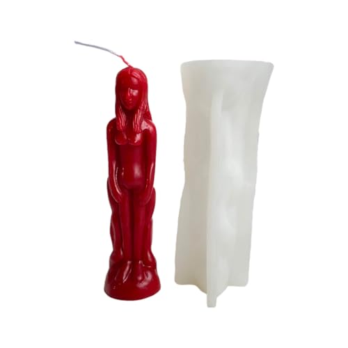 Geformte Form in menschlicher Form – Werkzeug zur Herstellung von Kerzen, Seife, flexible Silikonfiguren, handgefertigtes Modellierform-Set, Kunstharz-Ton, Kunstzubehör für Floristen, Bastler und von Generisch