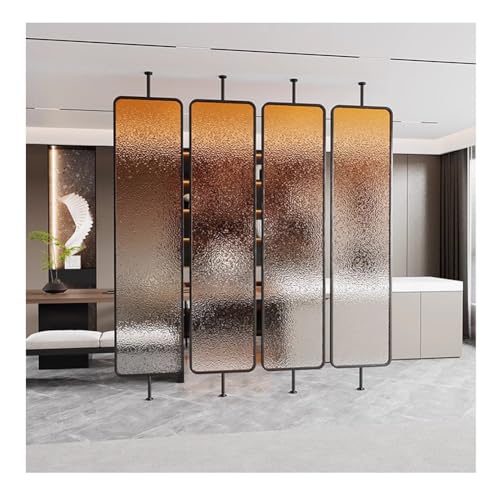 Gehärtetes Glas Raumteiler Panel Sichtschutz Deko Säulen Transluzente Raumteiler mit schwarzem Rahmen Gehärtetes Glas Raumteiler Panel Sichtschutz Deko Säulen Transluzente Raumteiler mit schwarzem Rahmen von Generisch