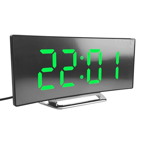 Gekrümmte Elektronische Uhr, KüchenlED -Uhr, Minimalistischer Zeitbesitzer, LED -Display, Modernes Und Kompaktes Design, 17x7.2x3.1 cm Für Nachttische, Küchenzähler Oder Badezimmer Gekrümmte Elektronische Uhr, KüchenlED -Uhr, Minimalistischer Zeitbesitzer, LED -Display, Modernes Und Kompaktes Design, 17x7.2x3.1 cm Für Nachttische, Küchenzähler Oder Badezimmer von Generisch