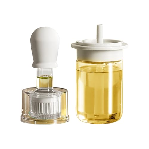 Gemüseölspender – 2-in-1 Kochspender – Speiseöl-Dosierflasche mit Silikon-Backpinsel – zum Grillen von Essig, Fritteuse, Soße, Zuhause, BBQ Gemüseölspender – 2-in-1 Kochspender – Speiseöl-Dosierflasche mit Silikon-Backpinsel – zum Grillen von Essig, Fritteuse, Soße, Zuhause, BBQ von Generisch