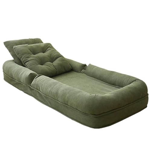 Gemütliches Schlafsofa für Erwachsene und Haustiere, faltbares Design mit 5 verstellbaren Positionen, abnehmbarer Bezug, große Größe 185,4 x 94 cm für ultimativen Komfort von Generisch