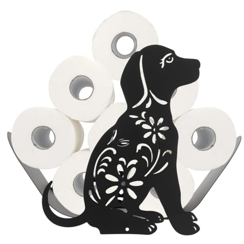 Generic Badezimmer Toilettenpapierständer, Hundeform Metall Taschentuchhalter für 8 Rollen, dekorative Toilettenpapieraufbewahrung für Tank, Waschtisch oder Boden Generic Badezimmer Toilettenpapierständer, Hundeform Metall Taschentuchhalter für 8 Rollen, dekorative Toilettenpapieraufbewahrung für Tank, Waschtisch oder Boden von Generisch