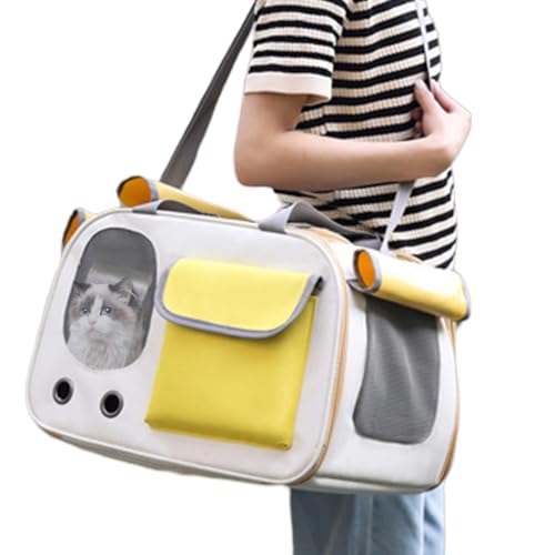 Generic Hundetasche – Reisetasche für Haustiere – Haustier-Transporttasche mit Reißverschluss und Netzfenster für kleine Hunde und kleine Tiere von Generisch
