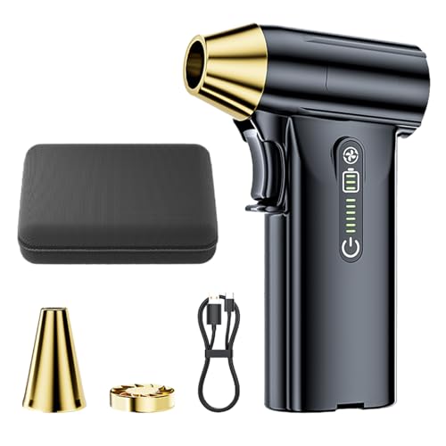 Generico Air Duster Blower | 130.000 U/min wiederaufladbarer elektrischer Luftkanister | tragbares Auto-Detail-Werkzeug für die Haushaltsreinigung von Kamera, Computer von Generisch