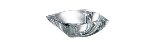 Generico Bohemia Kristall-Tischdecke Serie Arezzo, 15 cm, elegantes Design aus Glas von Generisch