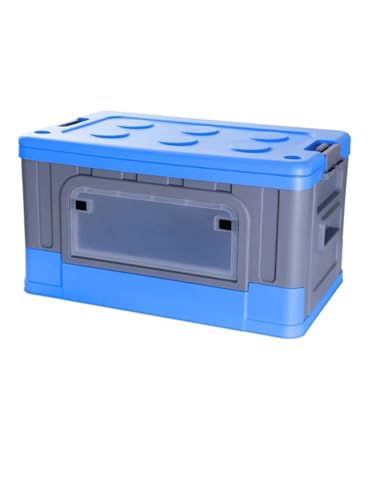 Generico Faltbare Aufbewahrungsbox für Camping-Tisch im Freien, multifunktional, für Kofferraum, Auto, Camping (blau) von Generisch