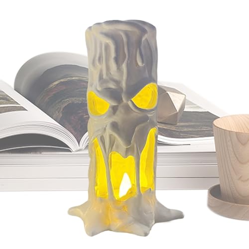 Generico Flammenlose Halloween | Spektrale LED-Kerze ohne Flamme - Tischdekoration flackernde für Zuhause Büro Studentenzimmer Wohnung Schreibtisch Party Schrank von Generisch