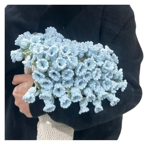 Generico Handgemachte Rosenblütendecke - 60/80/110 cm Blumenstrauß Damen dekorative Decke - Gemütliche Wohnkultur (S9 110cm) von Generisch