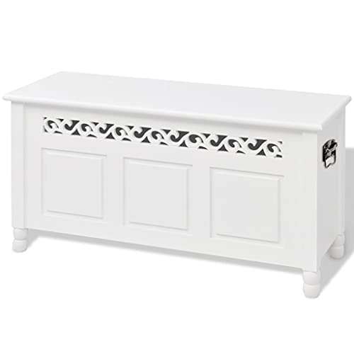 Generico Kangqiling 242646 Truhe aus MDF, Weiß von Generisch