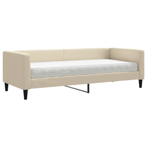 Generico Kangqiling 3196559 Schlafsofa mit Matratze Creme, 80 x 200 cm aus Stoff, cremefarben Generico Kangqiling 3196559 Schlafsofa mit Matratze Creme, 80 x 200 cm aus Stoff, cremefarben von Generisch