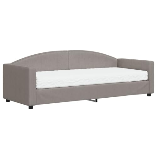 Generico Kangqiling 3197168 Schlafsofa mit Matratze, Taupe, 80 x 200 cm aus Stoff, Taupe von Generisch