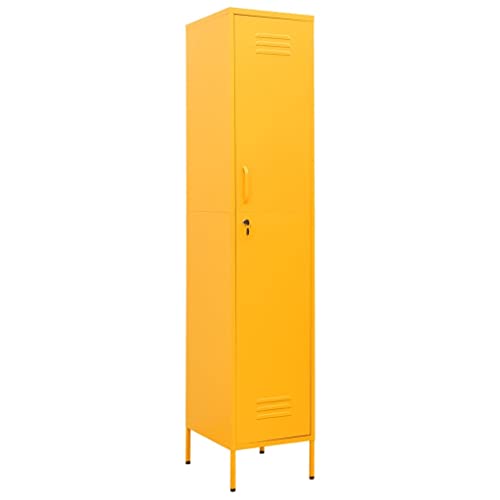 Generico Kangqiling 336254 Schrank Senfgelb 35 x 46 x 180 cm aus Stahl, Gelb, 336254 Generico Kangqiling 336254 Schrank Senfgelb 35 x 46 x 180 cm aus Stahl, Gelb, 336254 von Generisch