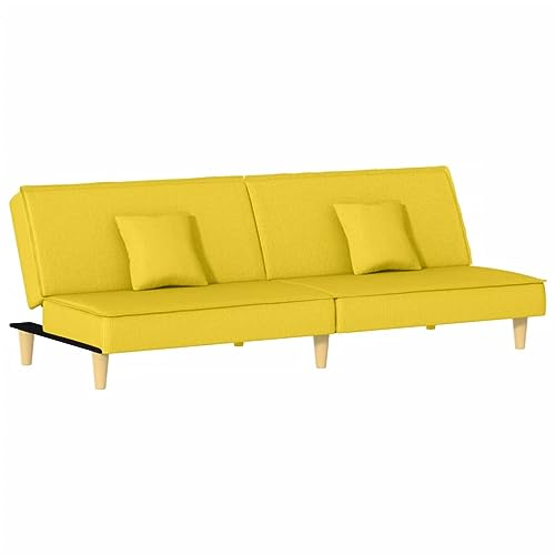 Generico Kangqiling 351904 Schlafsofa, hellgelb, aus Stoff, Gelb von Generisch