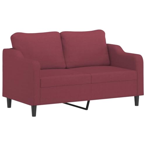 Generico Kangqiling 359365 2-Sitzer-Sofa Weinrot 140 cm Stoff rot von Generisch