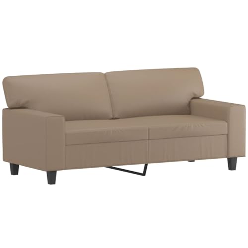 Generico Kangqiling 359421 2-Sitzer-Sofa Cappuccino 140 cm Kunstleder braun von Generisch