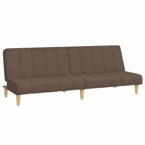 Generico Kangqiling 375832 Schlafsofa mit 2 Sitzplätzen, Taupe aus Stoff, Taupe von Generisch