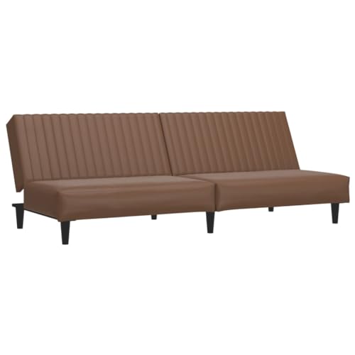 Generico Kangqiling 375948 2-Sitzer-Sofa aus Kunstleder, Braun von Generisch