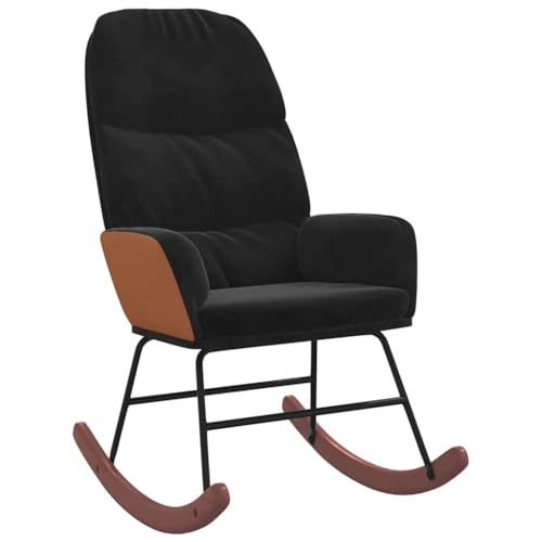 Generico Kangqiling 4102627 Schaukelstuhl schwarz Samt schwarz Generico Kangqiling 4102627 Schaukelstuhl schwarz Samt schwarz von Generisch