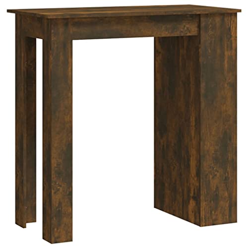 Generico Kangqiling 812966 Bartisch mit Ablagen aus Rauch-Eiche, 102 x 50 x 103,5 cm, Spanplatte, Braun, Generico Kangqiling 812966 Bartisch mit Ablagen aus Rauch-Eiche, 102 x 50 x 103,5 cm, Spanplatte, Braun, von Generisch