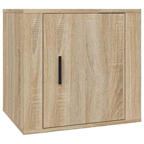 Generico Kangqiling 816694 Nachttisch Eiche Sonoma 50 x 39 x 47 cm, Braun, von Generisch
