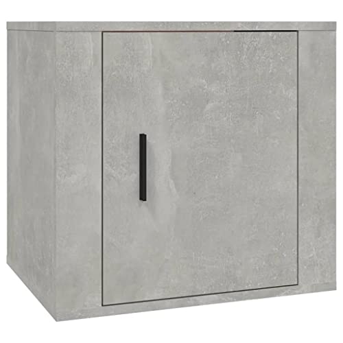 Generico Kangqiling 816696 Nachttisch, Grau, Zementgrau, 50 x 39 x 47 cm von Generisch