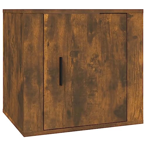 Generico Kangqiling 816698 Nachttisch Eiche Rauchgrau 50 x 39 x 47 cm, Braun Generico Kangqiling 816698 Nachttisch Eiche Rauchgrau 50 x 39 x 47 cm, Braun von Generisch