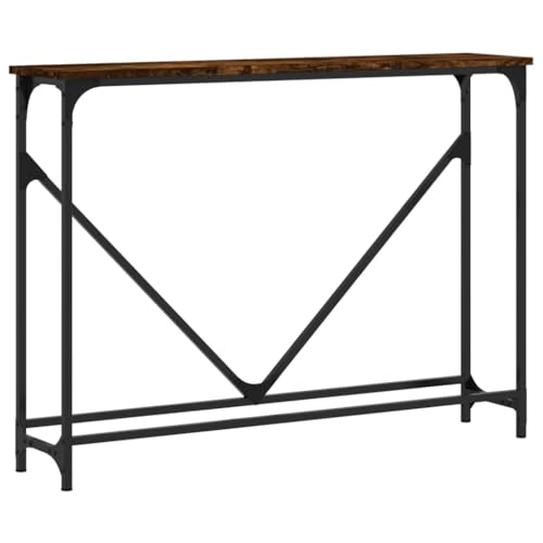 Generico Kangqiling 834132 Konsolentisch Eiche Rauchgrau 102 x 22,5 x 75 cm Holz mehrschichtig braun Generico Kangqiling 834132 Konsolentisch Eiche Rauchgrau 102 x 22,5 x 75 cm Holz mehrschichtig braun von Generisch