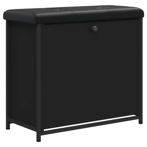 Generico Kangqiling 835117 Schuhbank mit klappbarer Schublade, schwarz, 62 x 32 x 56 cm, Schwarz von Generisch