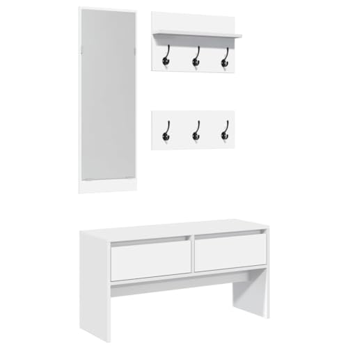 Generico Kangqiling 847919 Eingangsmöbel-Set 4-teilig aus mehrschichtigem Holz von Generisch