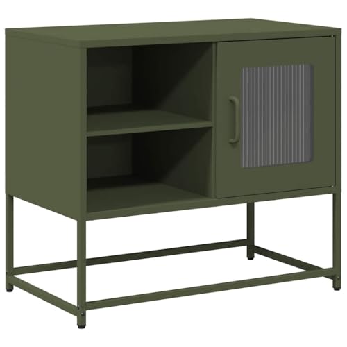Generico Kangqiling 853390 TV-Schrank Olivgrün 68 x 39 x 60,5 cm aus Stahl, Grün, Generico Kangqiling 853390 TV-Schrank Olivgrün 68 x 39 x 60,5 cm aus Stahl, Grün, von Generisch