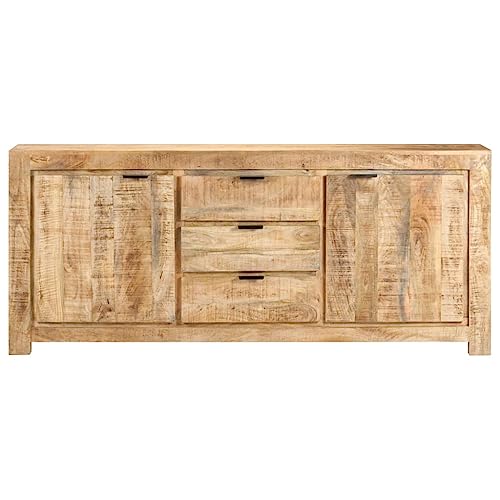 Generico Kangqiling Anrichte 175 x 40 x 75 cm aus unbehandeltem Mangoholz, braun, 320395 von Generisch