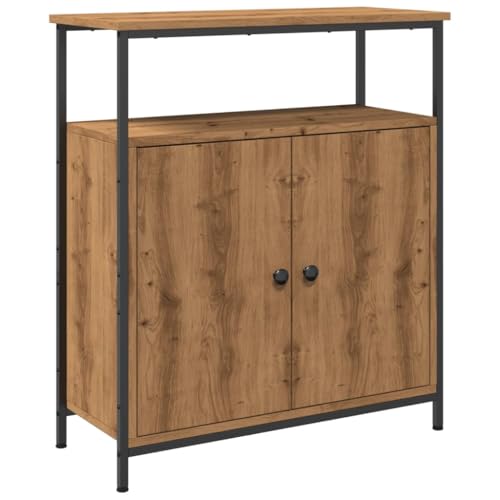 Generico Kangqiling Anrichte Eiche Handwerk 70 x 30 x 80 cm aus mehrschichtigem Holz, Braun, 857473 Generico Kangqiling Anrichte Eiche Handwerk 70 x 30 x 80 cm aus mehrschichtigem Holz, Braun, 857473 von Generisch