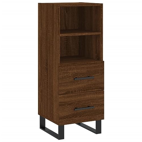 Generico Kangqiling Anrichte Eiche braun 34,5 x 34 x 90 cm aus mehrschichtigem Holz, Braun, 828699 Generico Kangqiling Anrichte Eiche braun 34,5 x 34 x 90 cm aus mehrschichtigem Holz, Braun, 828699 von Generisch