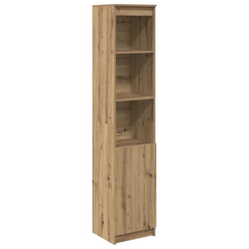 Generico Kangqiling Anrichte Hohe Eiche Handwerk 37,5 x 35 x 180 cm aus Spanplatte, Braun, 861678 von Generisch