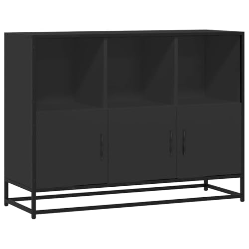 Generico Kangqiling Anrichte schwarz 100 x 35 x 76 cm aus mehrschichtigem Holz, schwarz, 849029 Generico Kangqiling Anrichte schwarz 100 x 35 x 76 cm aus mehrschichtigem Holz, schwarz, 849029 von Generisch