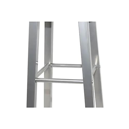 Generico Kangqiling Barhocker Set 2 Stück aus Metall und MDF-Sitz, silber, 60562 von Generisch